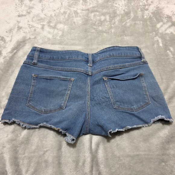 No Boundaries Raw Hem Distressed Jean Shorts | Women’s Size‎ 9 - Picture 2 of 4